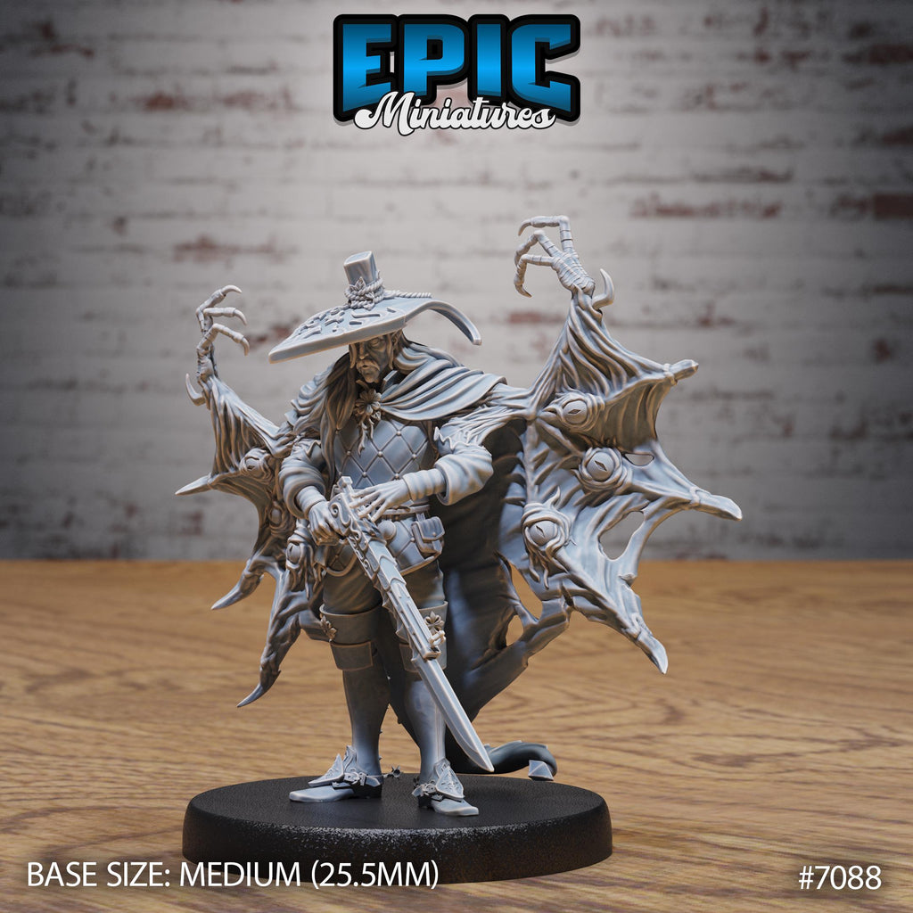 Vampire Hunter Option #7088 front DND miniature Transylvania Adventure 16k resin