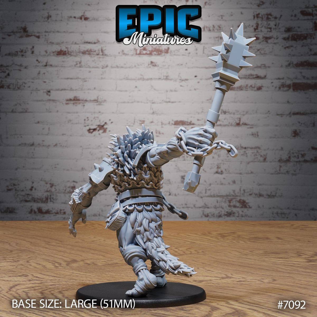 Captured Blood Troll Option #7092 back DND miniature Transylvania Adventure 16k resin