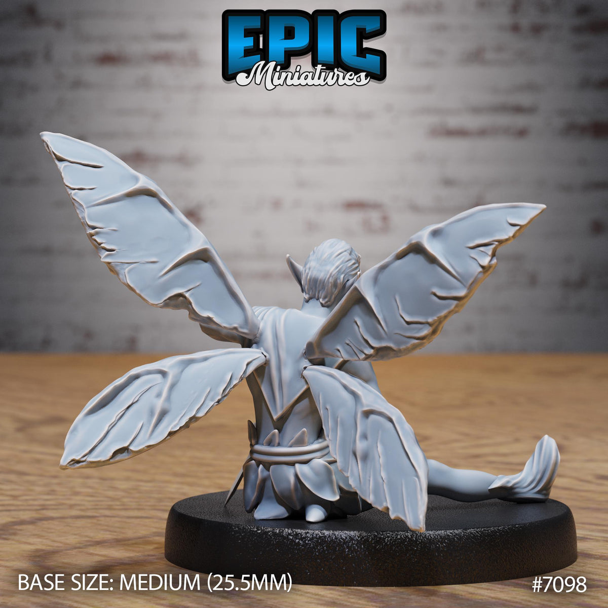 Fey Folk Option #7098 back DND miniature Natural Magic 16k resin
