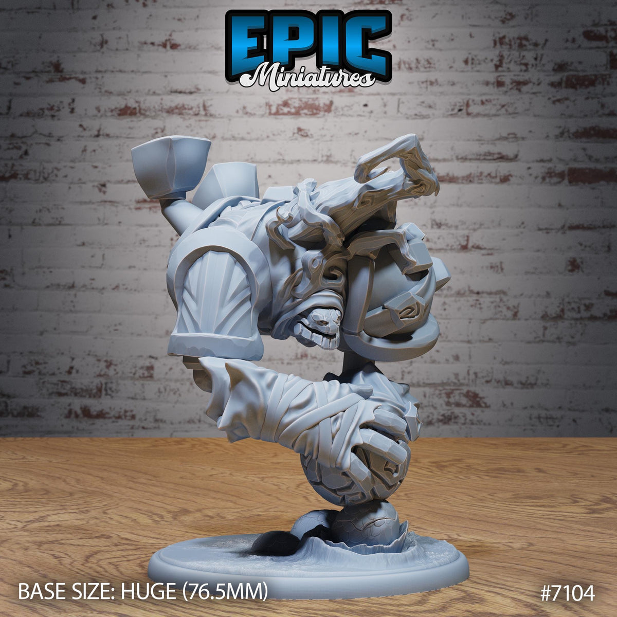 Arcane Stone Golem Option #7104 front DND miniature Natural Magic 16k resin