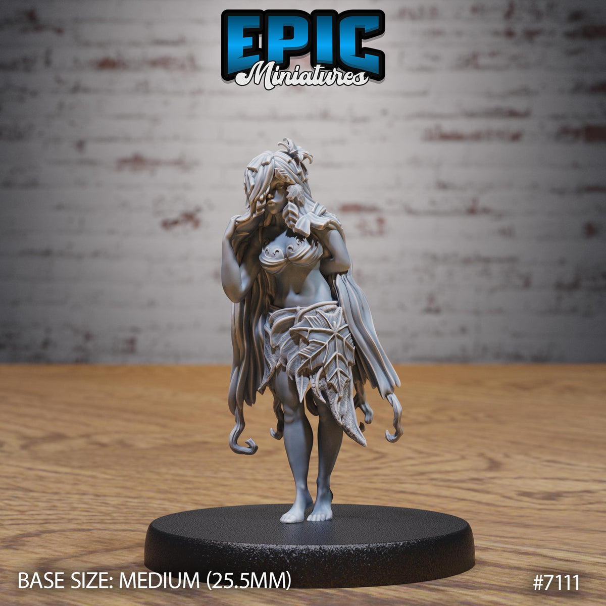 Dryad Option #7111 front DND miniature Natural Magic 16k resin