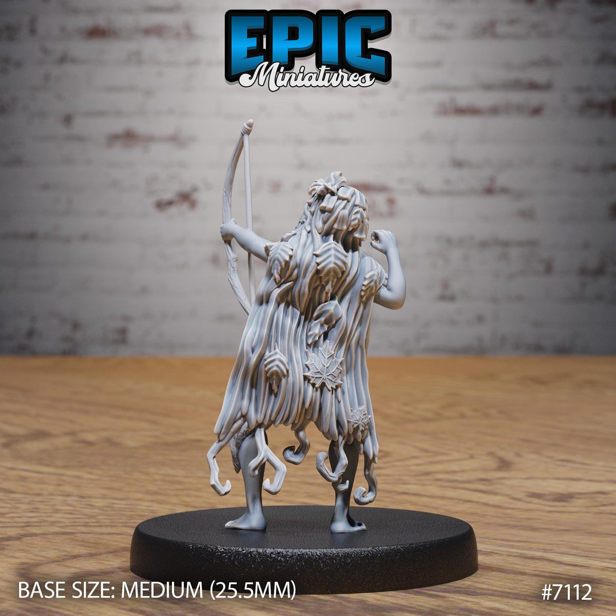 Dryad Option #7112 back DND miniature Natural Magic 16k resin