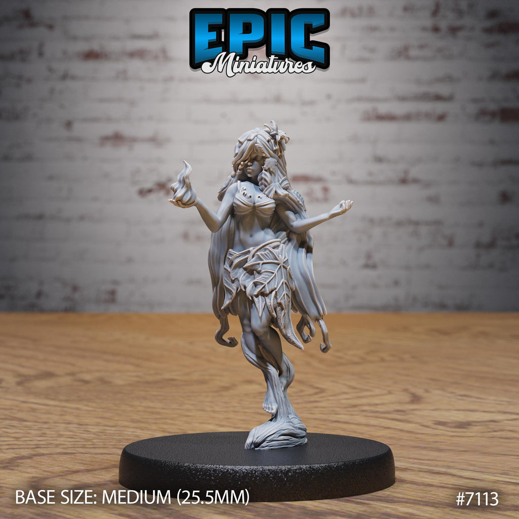Dryad Option #7113 front DND miniature Natural Magic 16k resin