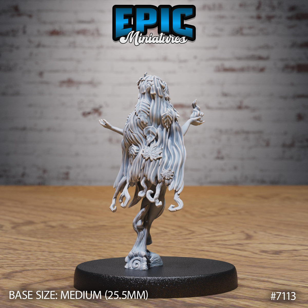 Dryad Option #7113 back DND miniature Natural Magic 16k resin
