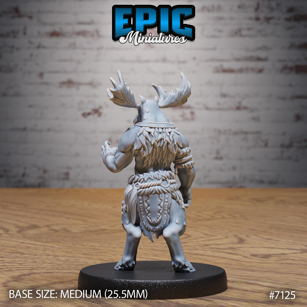 Deer Folk Option #7125 back DND miniature Natural Magic 16k resin