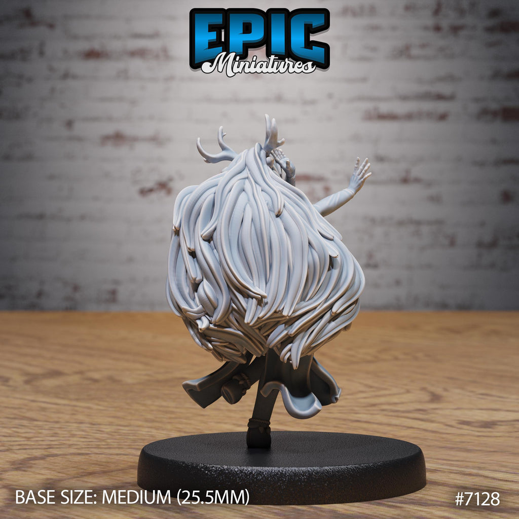 Deer Folk Option #7128 back DND miniature Natural Magic 16k resin