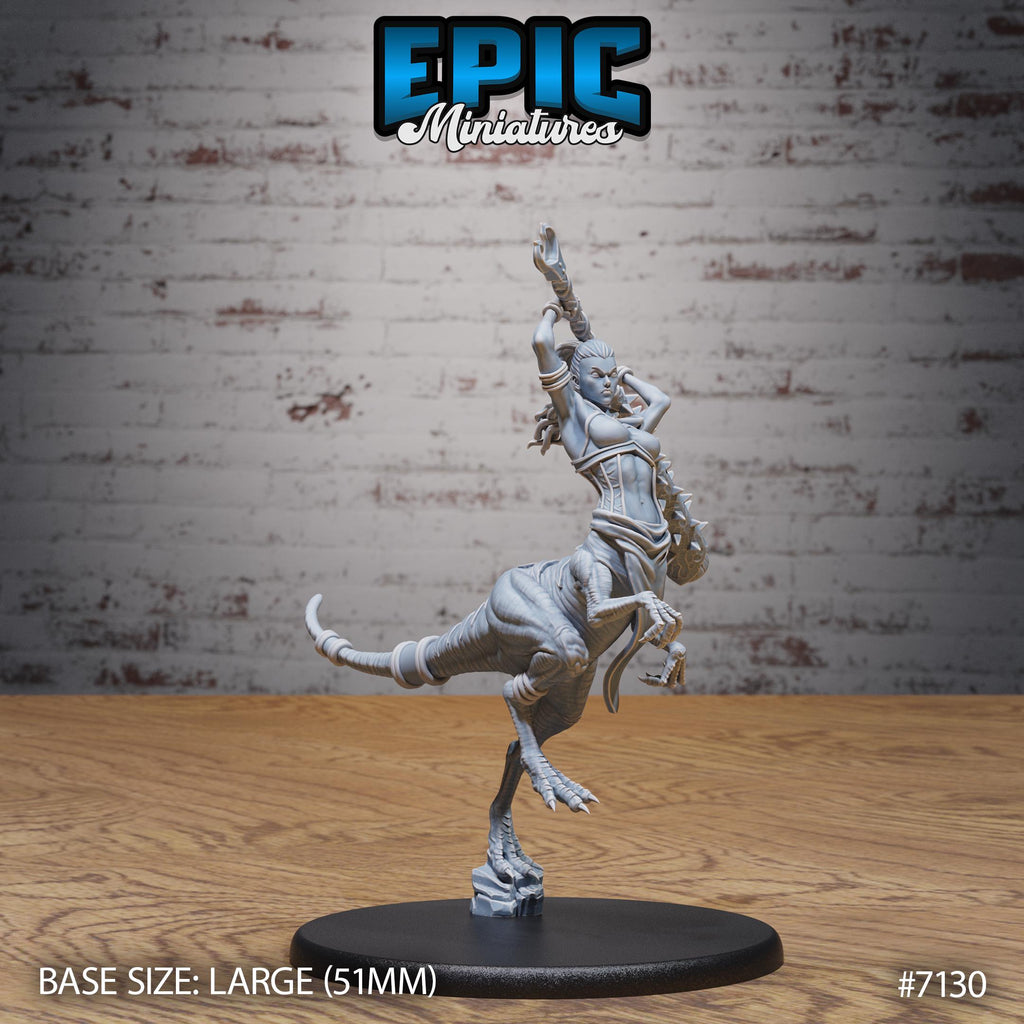 Raptor Centaur Female Option #7130 front DND miniature Natural Magic 16k resin