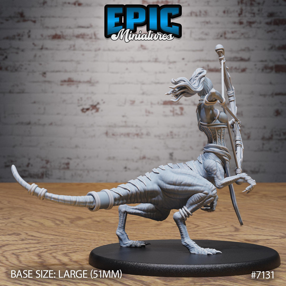 Raptor Centaur Female Option #7131 back DND miniature Natural Magic 16k resin
