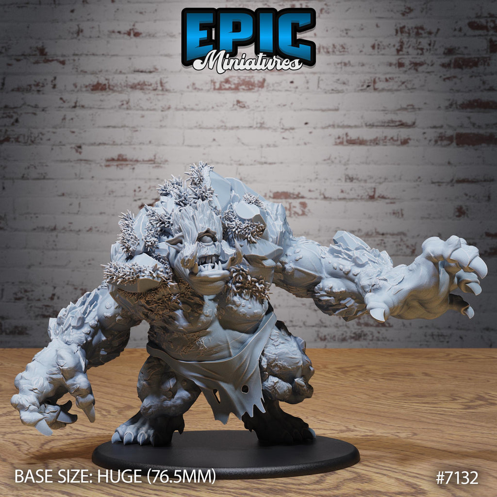 Nature Troll Option #7132 front DND miniature Natural Magic 16k resin