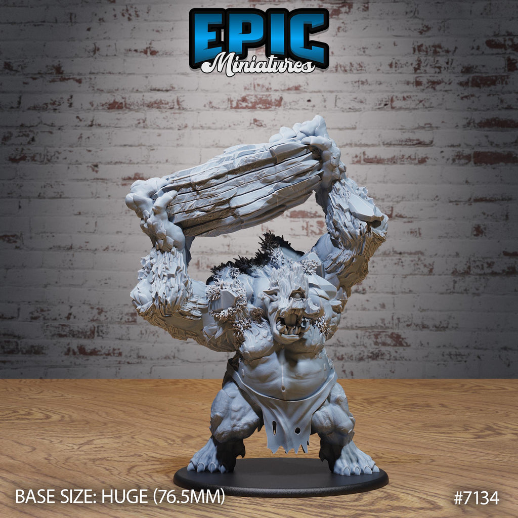 Nature Troll Option #7134 front DND miniature Natural Magic 16k resin
