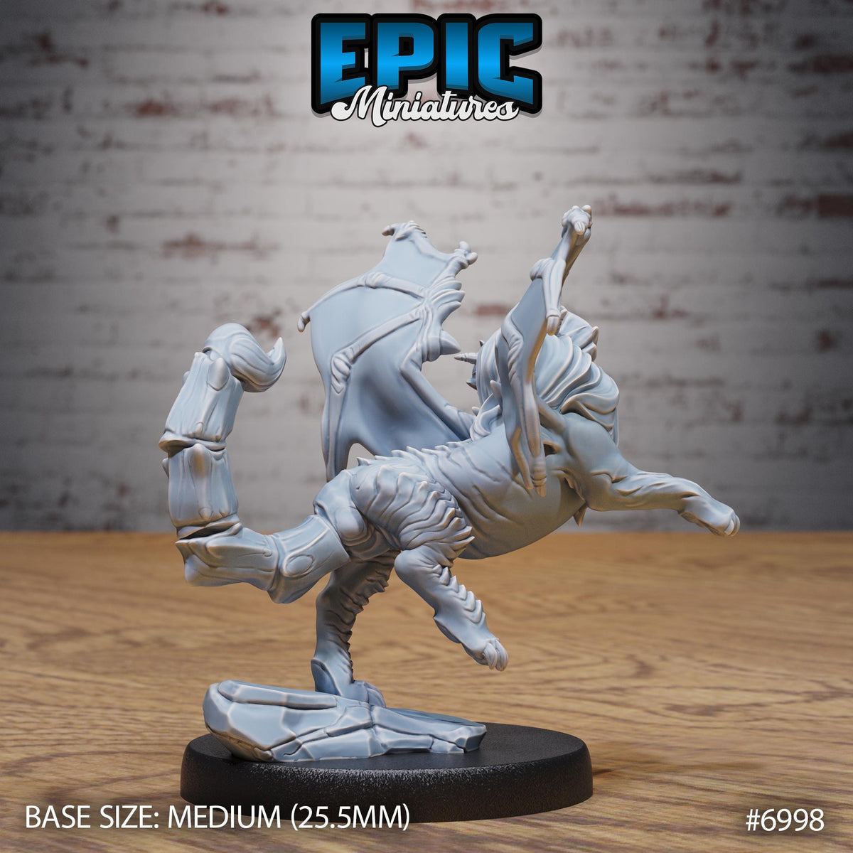 Manticore Baby Option #6998 back DND miniature Infernal Heritage 16k resin