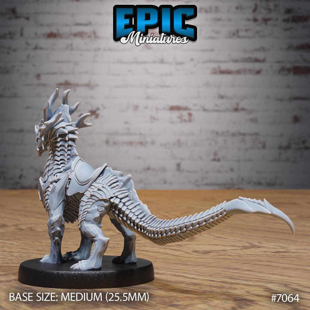Obsidian Guard Drake Option #7064 (2) back DND miniature Transylvania Adventure 16k resin