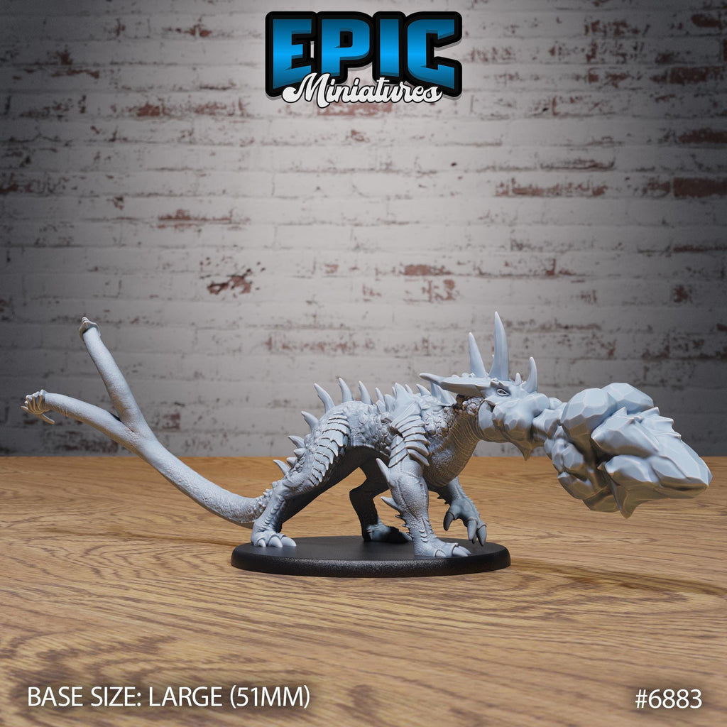 Crystal Guard Drake Option #6883 front DND miniature Knights Honor 16k resin