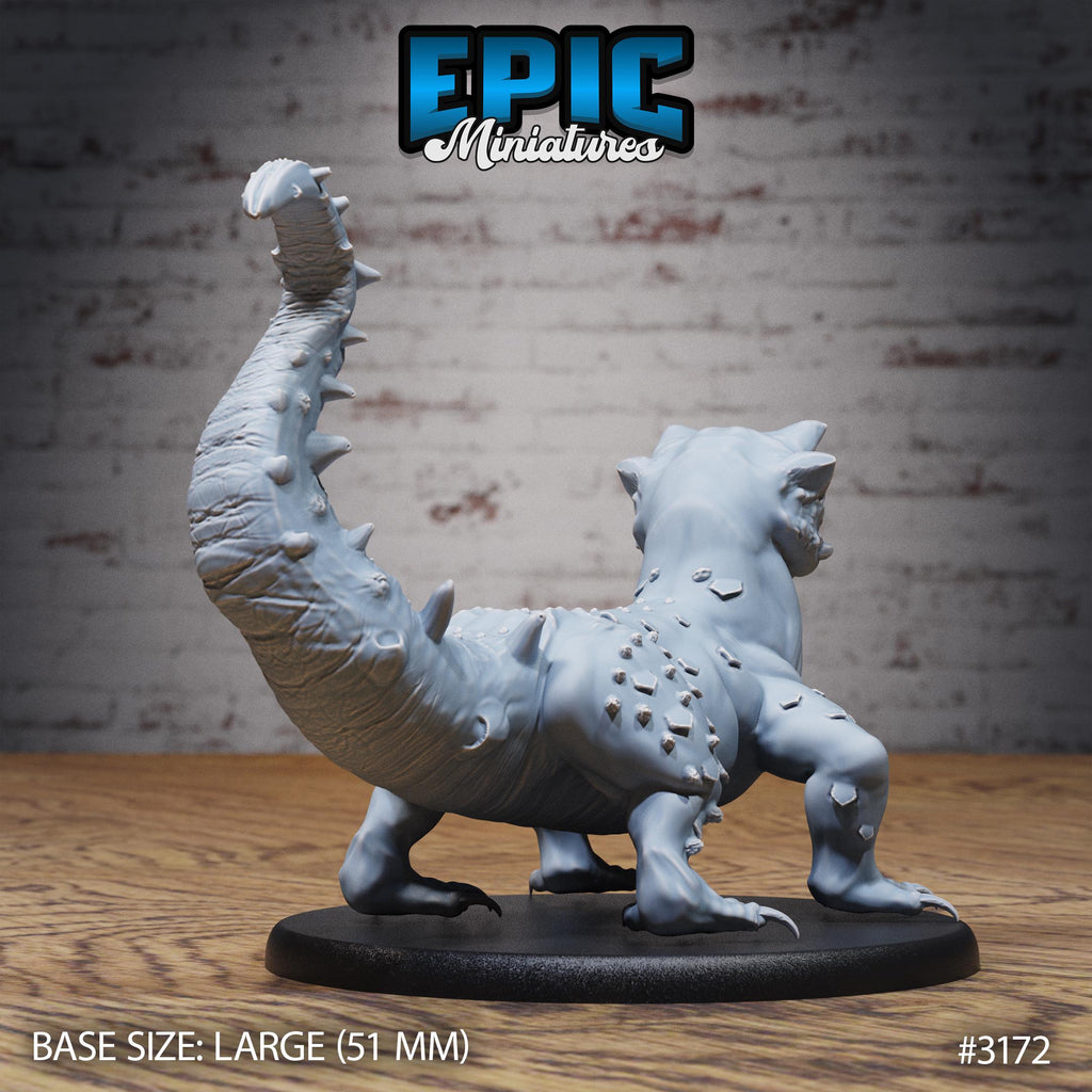 Hunters Guild Lizard Tamer Option #3172 (3) back DND miniature Dragons Reign 16k resin