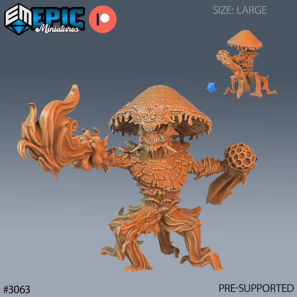 Fungus Tree 2 Option #3063 front DND miniature Eternal Fungi 16k resin