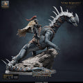 Iron Scale Ravager D | Option: Mount | front | DND miniature Doomchained Rescale Miniatures