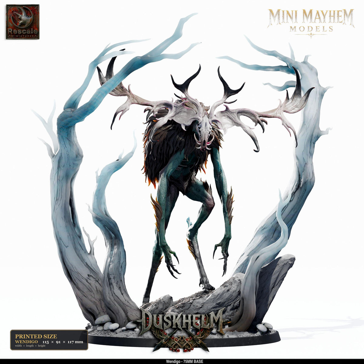 Wendigo | group photo | DND miniatures Duskhelm Rescale Miniatures
