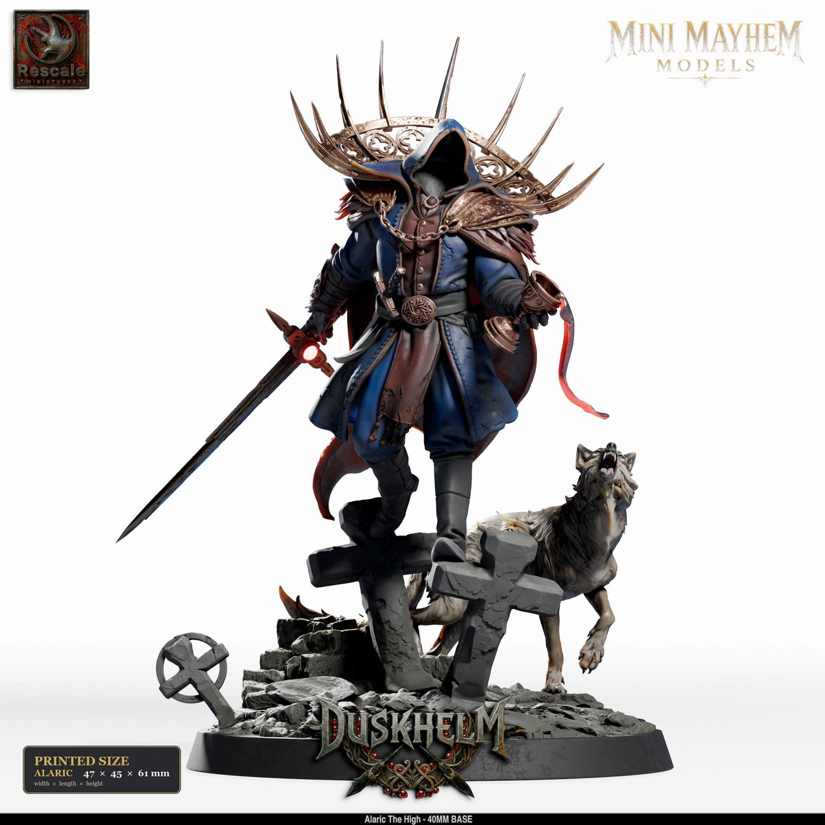 Alaric the High | group photo | DND miniatures Duskhelm Rescale Miniatures