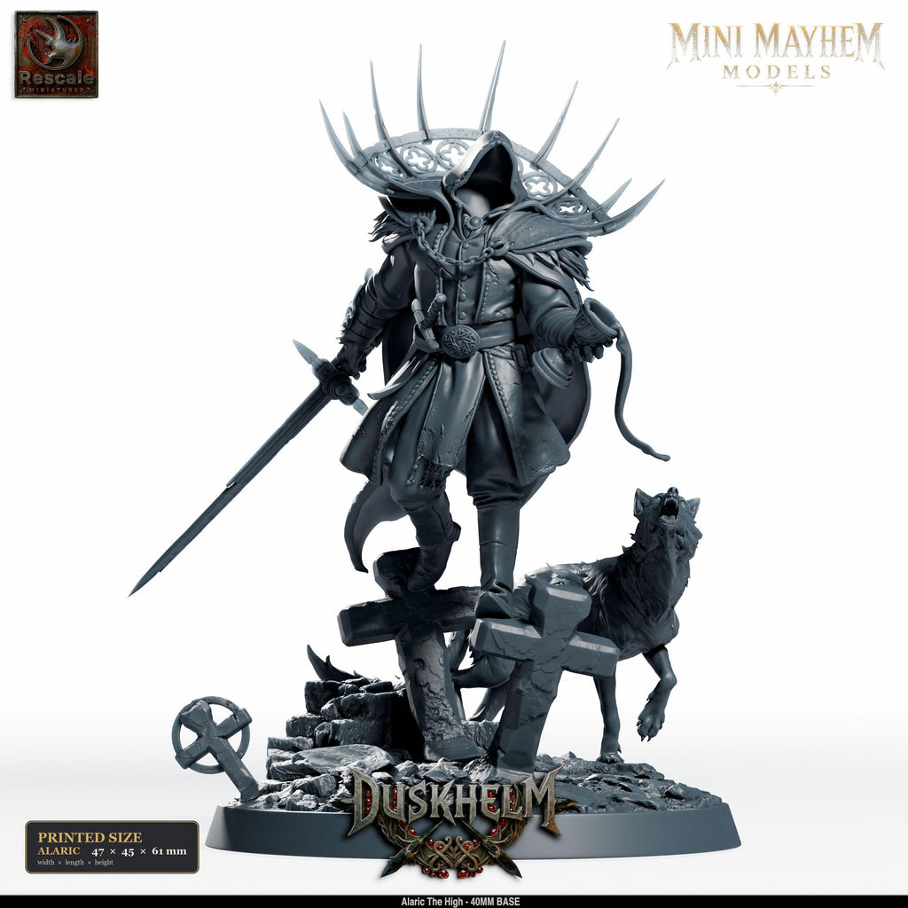 Alaric the High DND miniature Duskhelm Rescale Miniatures