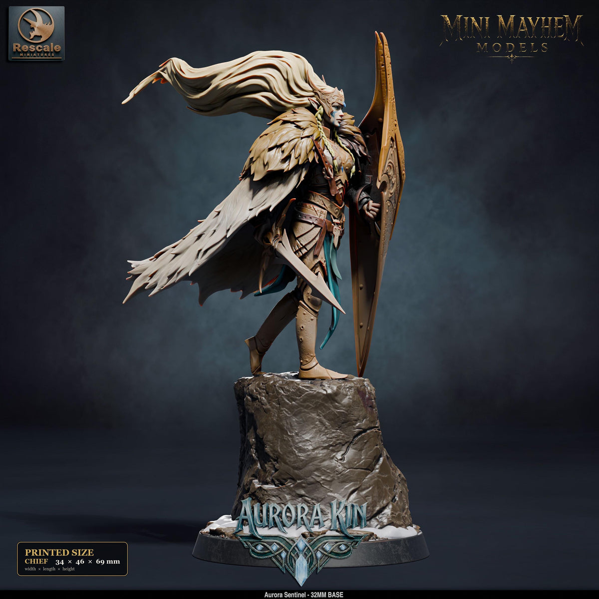 Aurora Sentinel Chief DND miniature  Rescale Miniatures
