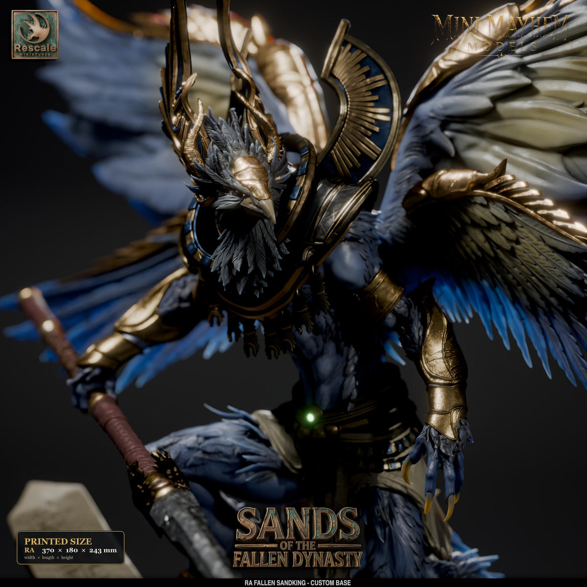 Ra Fallen Sandking Sands Dynasty DND miniature  Rescale Miniatures