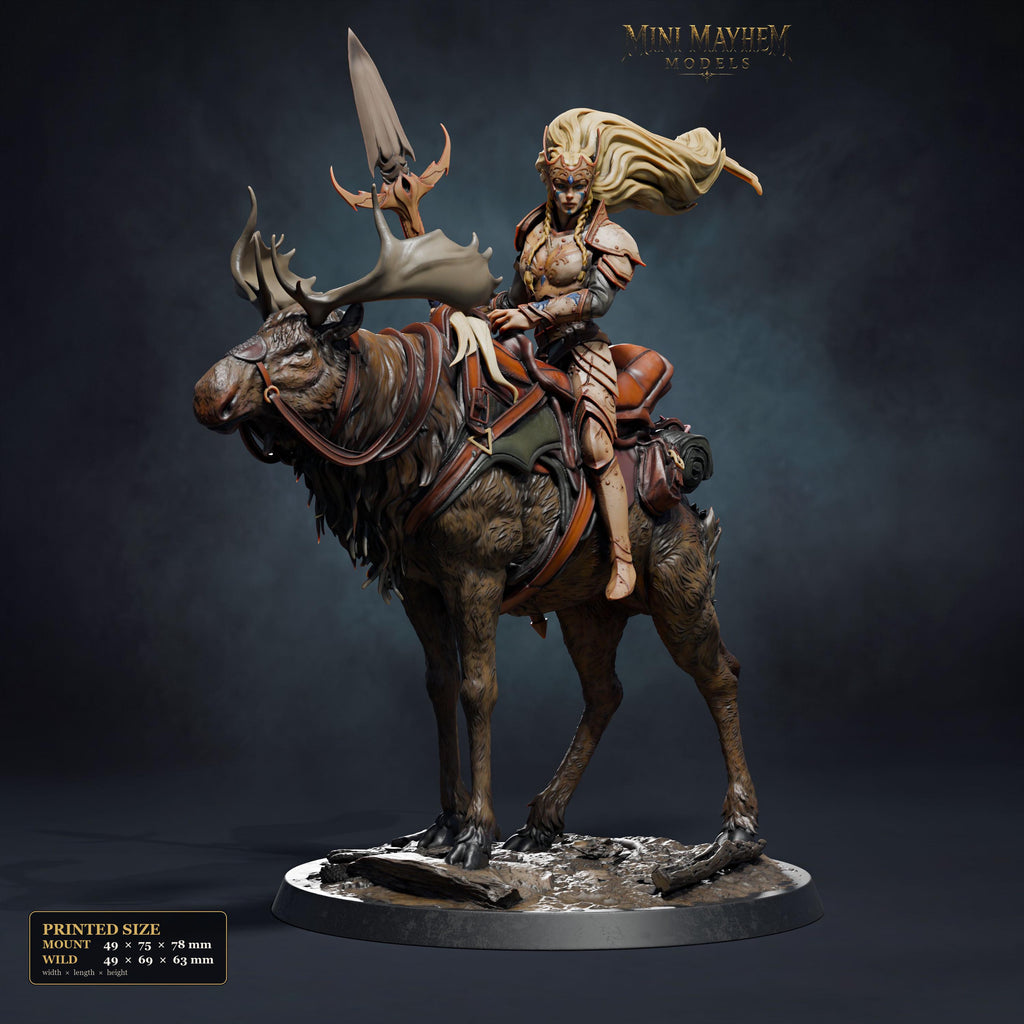 Aurora Elk-Knight Idle | group photo | DND miniatures  Rescale Miniatures