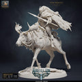 Aurora Elk-Knight Walk | Option: Mount | front | DND miniature  Rescale Miniatures