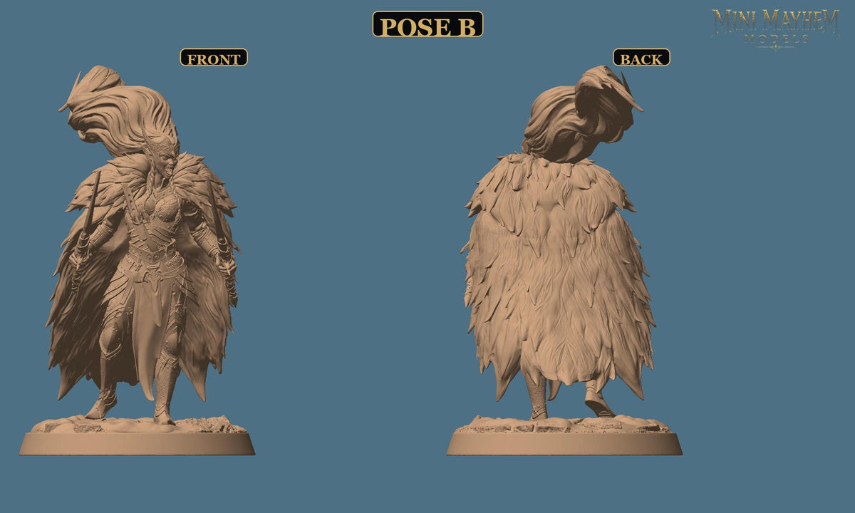 Aurora Sentinel Dual Blades DND miniature  Rescale Miniatures