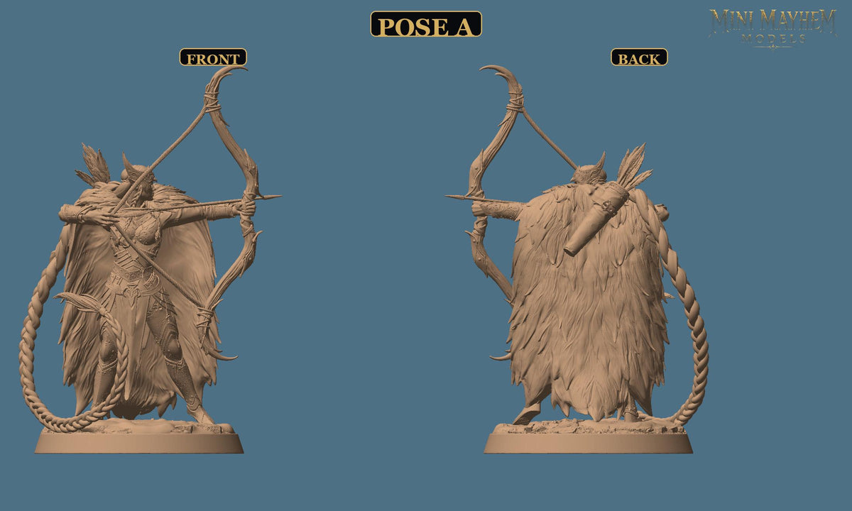 Aurora Sentinel Archer | Option: Pose C | front | DND miniature  Rescale Miniatures