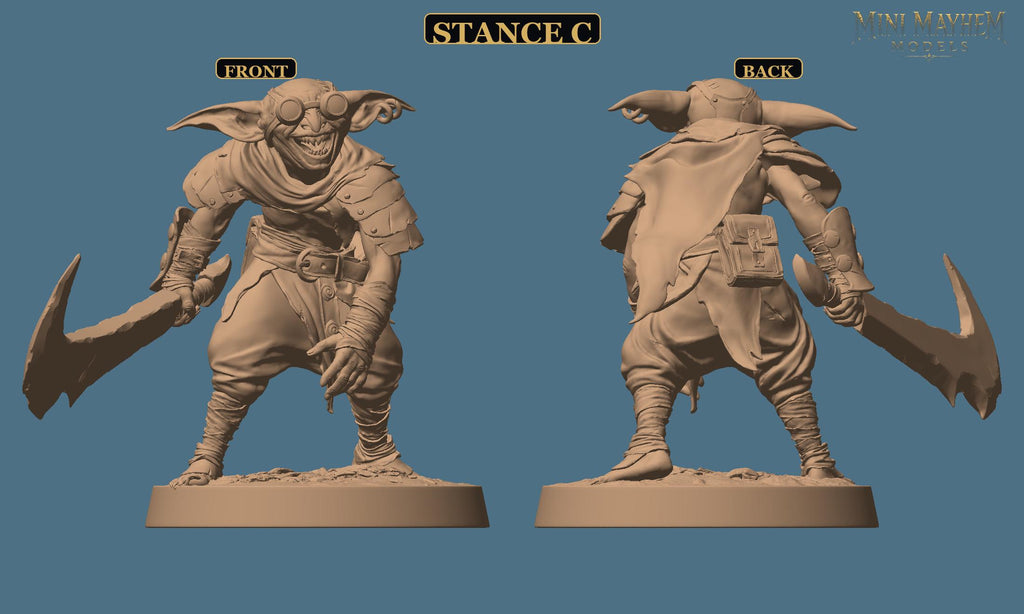 Crooked Blade Goblin Sword DND miniature  Rescale Miniatures