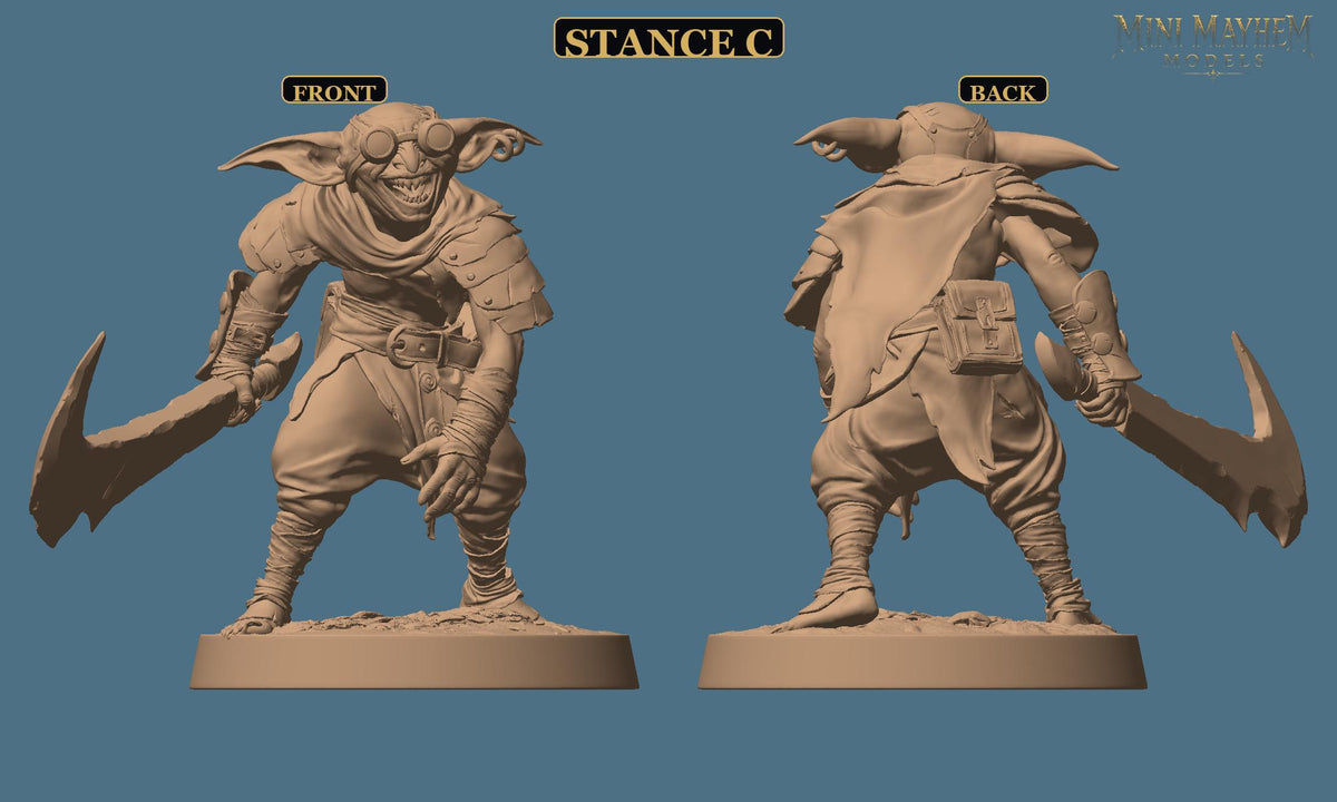 Crooked Blade Goblin Sword DND miniature  Rescale Miniatures
