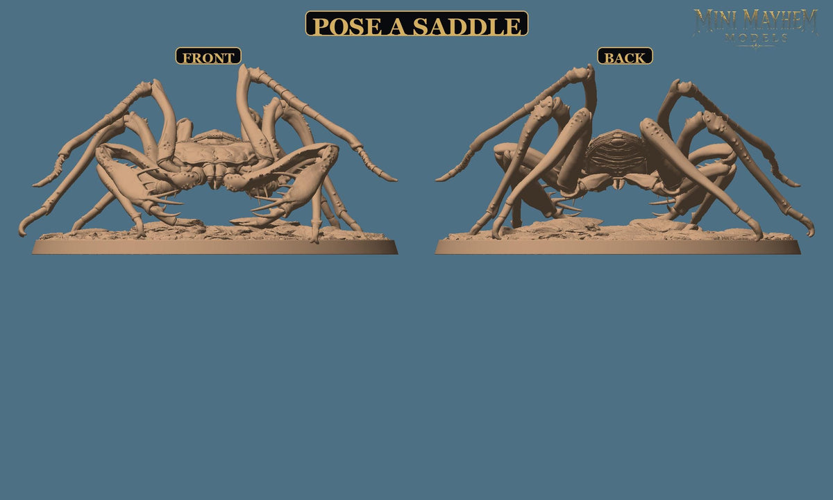 Hollowblade Crawlers Poses A B C Deepwood Hollow | Option: Pose B Mount | front | DND miniature  Rescale Miniatures