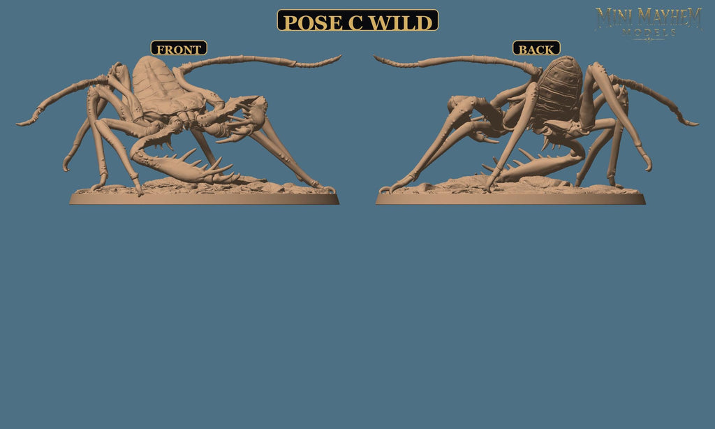 Hollowblade Crawlers Poses A B C Deepwood Hollow DND miniature  Rescale Miniatures
