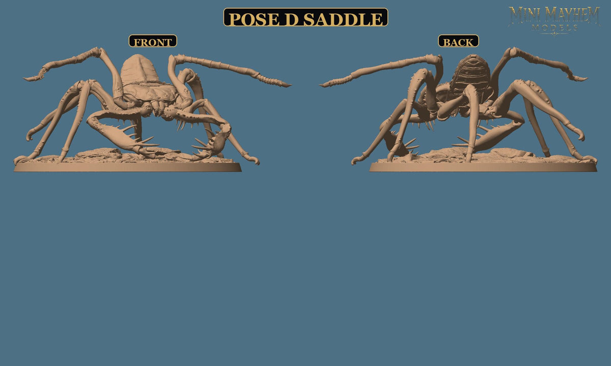 Hollowblade Crawlers Poses D E F Deepwood Hollow | Option: Pose E Mount | front | DND miniature  Rescale Miniatures