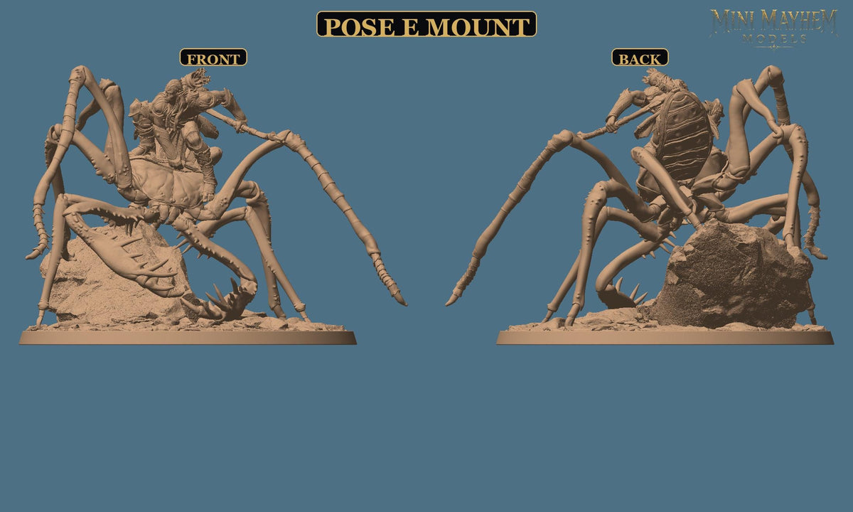 Hollowblade Crawlers Poses D E F Deepwood Hollow | Option: Pose E Wild | front | DND miniature  Rescale Miniatures