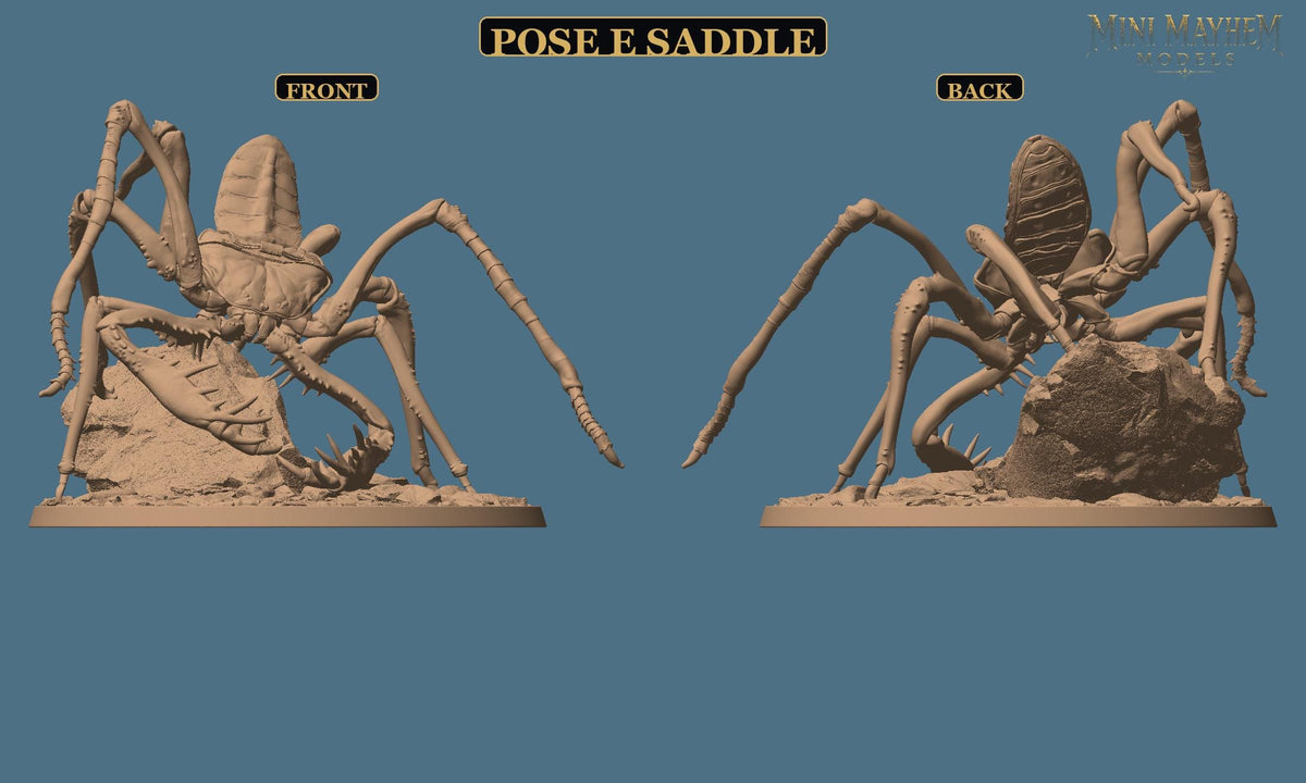 Hollowblade Crawlers Poses D E F Deepwood Hollow | Option: Pose F Mount | front | DND miniature  Rescale Miniatures
