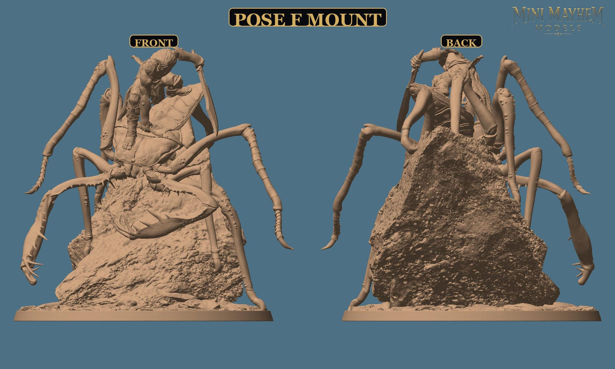 Hollowblade Crawlers Poses D E F Deepwood Hollow | Option: Pose F Wild | front | DND miniature  Rescale Miniatures