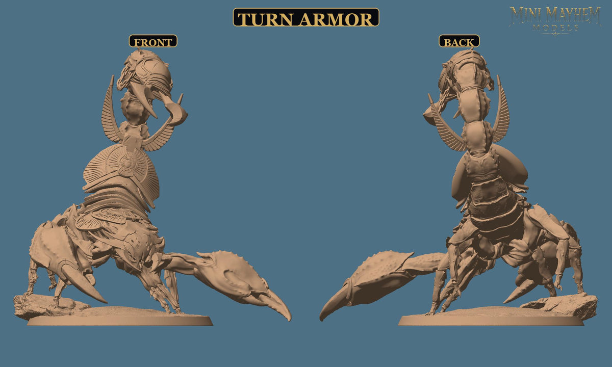 Amenti Legion Scorpion Scramble Turn Sting | Option: Sting Mount | front | DND miniature  Rescale Miniatures
