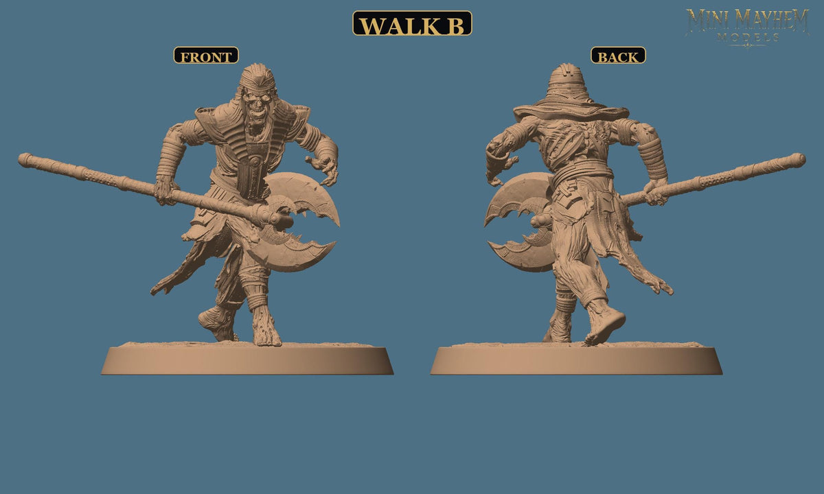 Undead Legion Halberd Sands Dynasty DND miniature  Rescale Miniatures