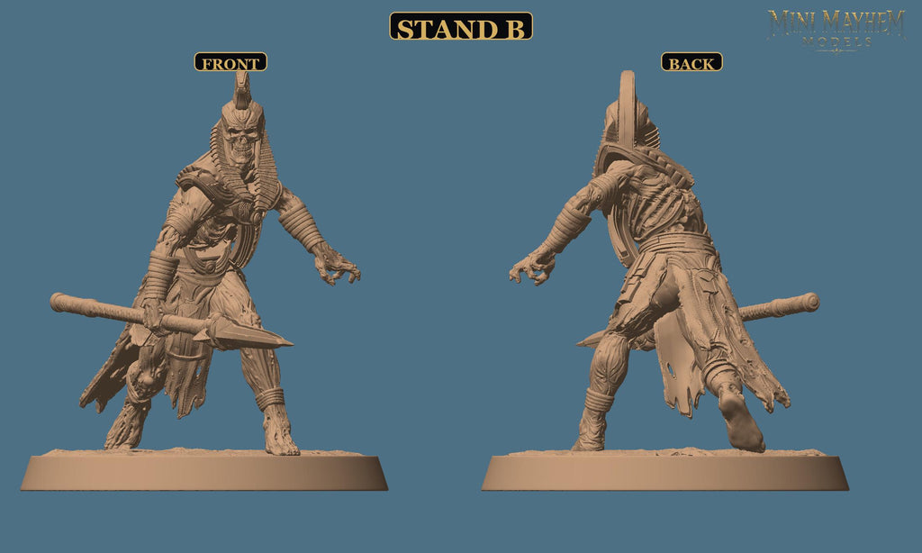 Undead Legion Spearman Sands Dynasty DND miniature  Rescale Miniatures