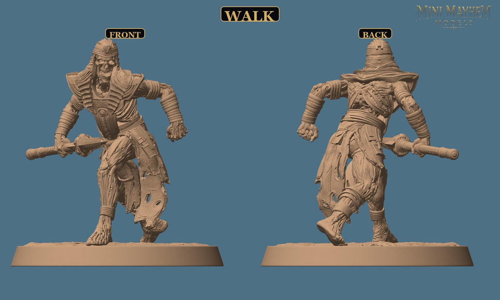 Undead Legion Spearman Sands Dynasty DND miniature  Rescale Miniatures