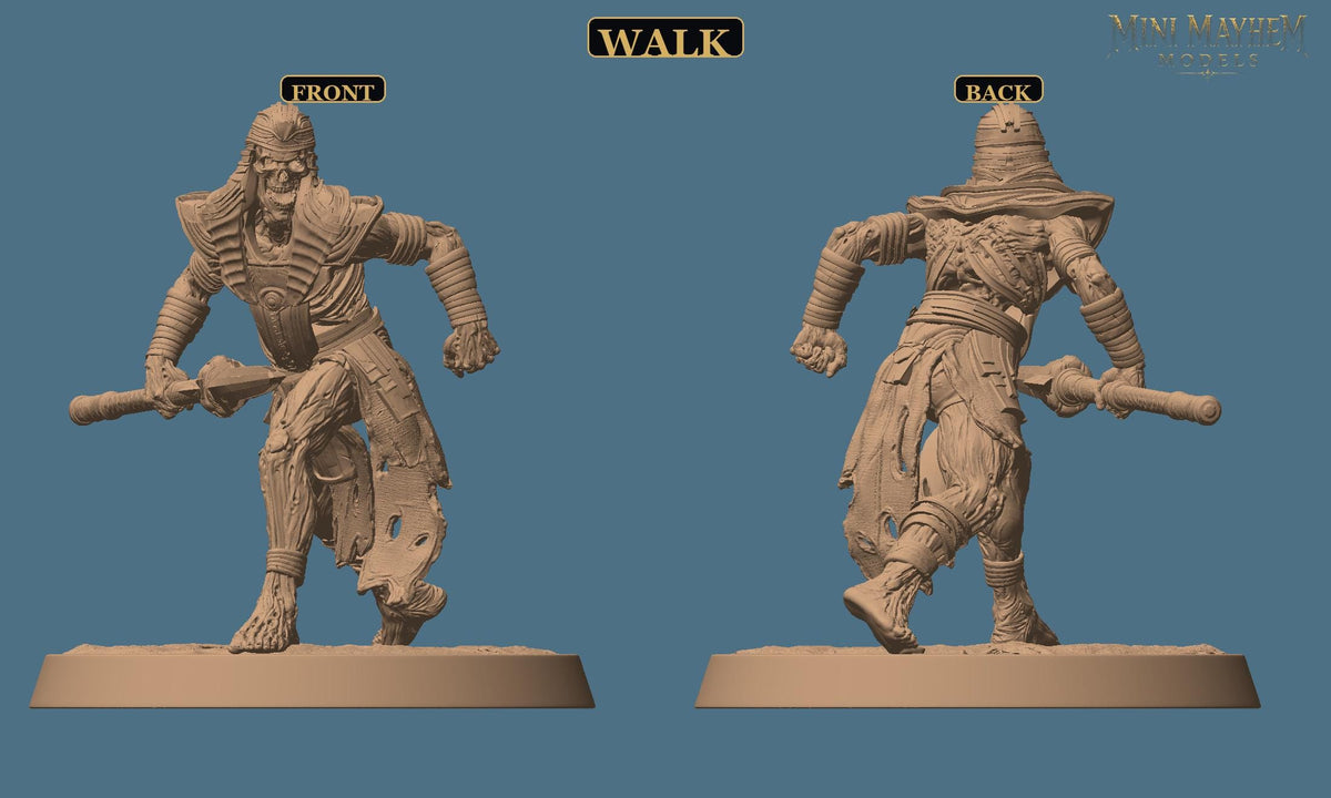 Undead Legion Spearman Sands Dynasty DND miniature  Rescale Miniatures