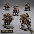 Immortal Vanguard Ox Cavalry Unchained Dynasty Viking Knight Rider Frost Winter | group photo | DND miniatures  Rescale Miniatures