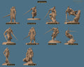 Moon Elf Sentinel Sword Warden of Lies | group photo | DND miniatures  Rescale Miniatures