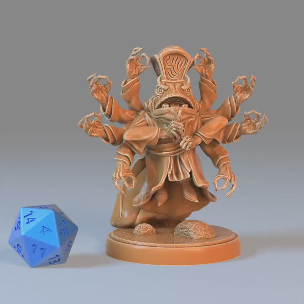 Frog Warlock Set of 3 DND Miniatures | Eternal Fungi | 28mm & 32mm Resin DND miniature video