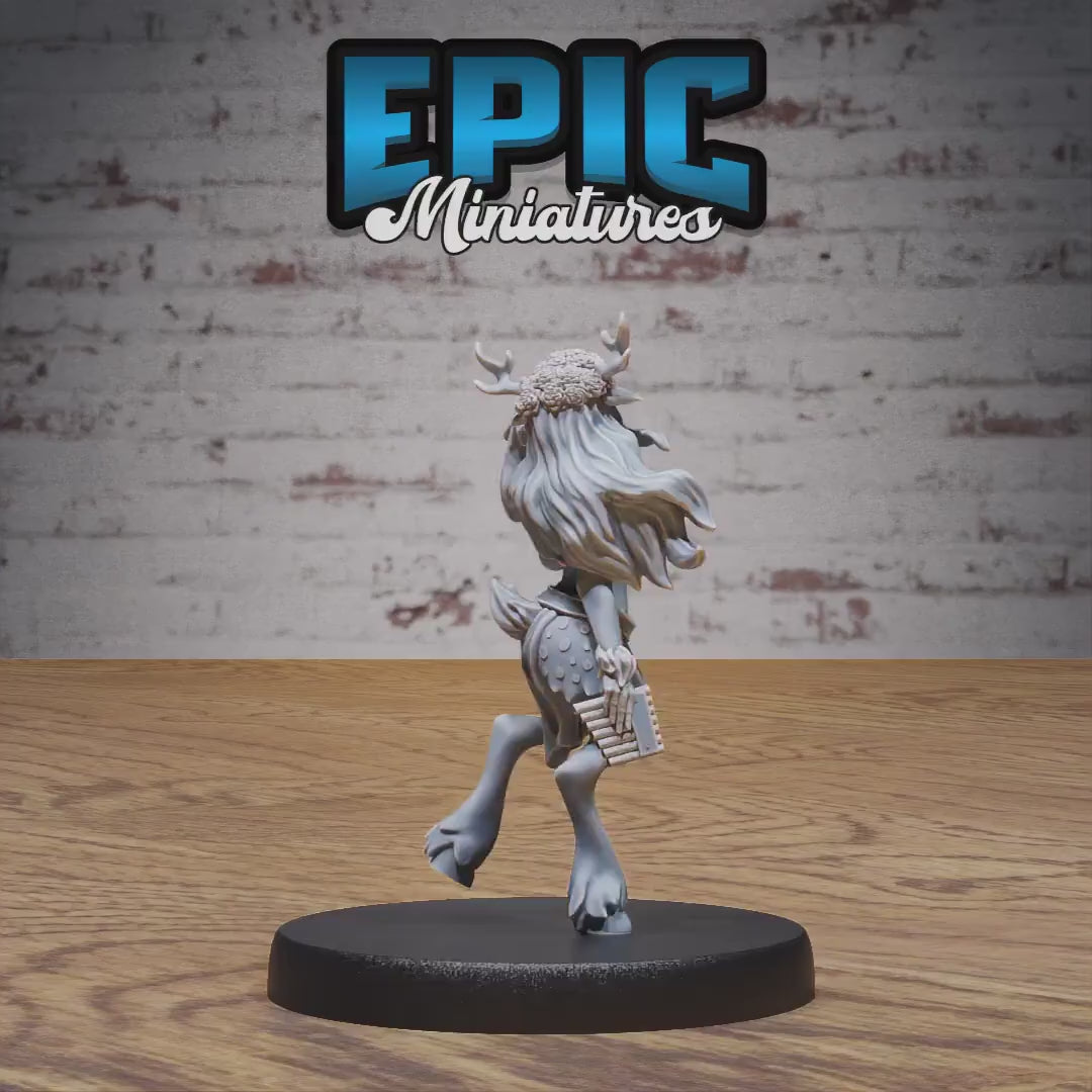 Deer Folk Set of 5 DND Miniatures | Natural Magic | 28mm & 32mm Resin DND miniature video