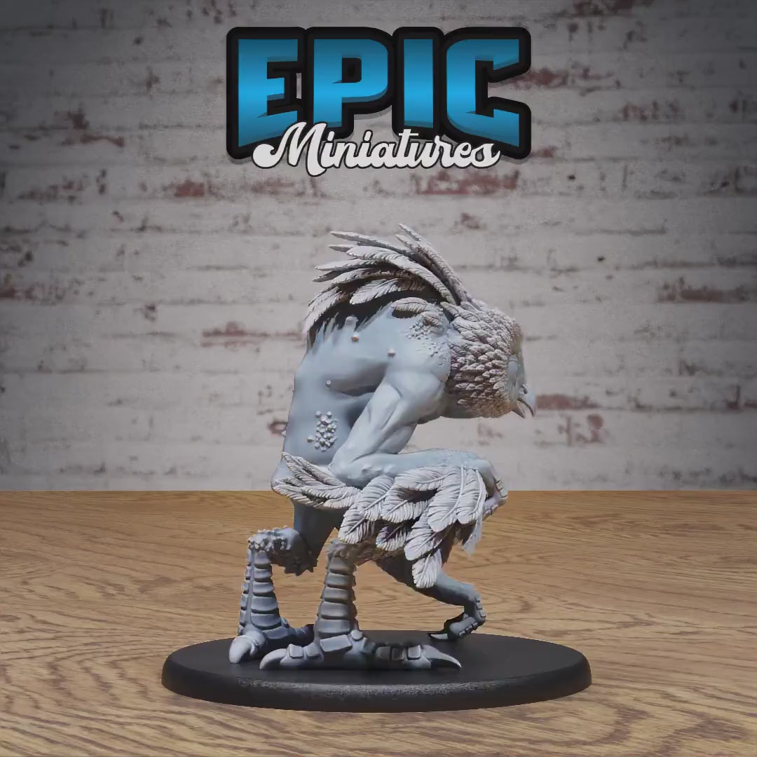 Owl Beast Set of 3 DND Miniatures | Natural Magic | 28mm & 32mm Resin DND miniature video