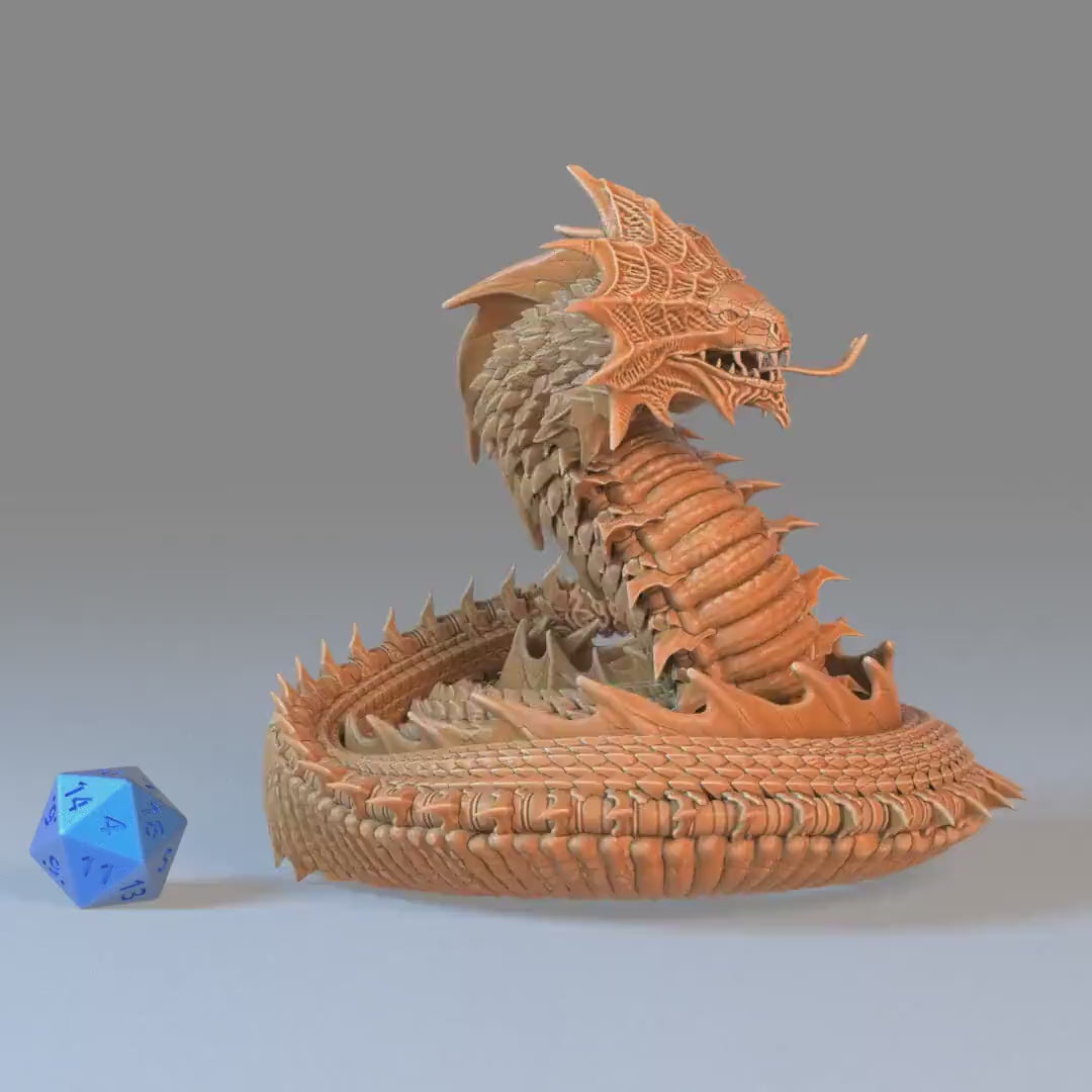 Giant Summoned Snake Set of 3 DND Miniatures | Eternal Fungi | 28mm & 32mm Resin DND miniature video