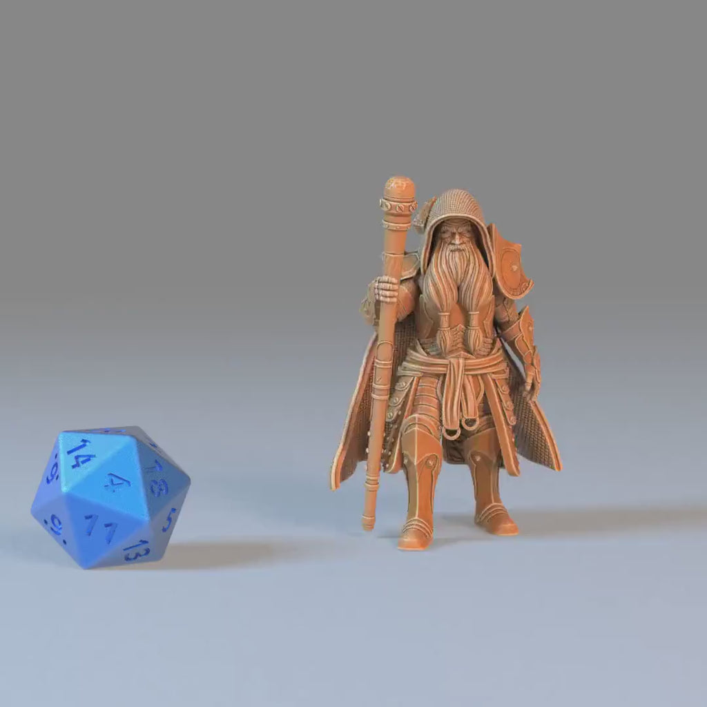 Dwarf Cleric Player Character Set of 3 DND Miniatures | Sunrise Tavern | 28mm & 32mm Resin DND miniature video
