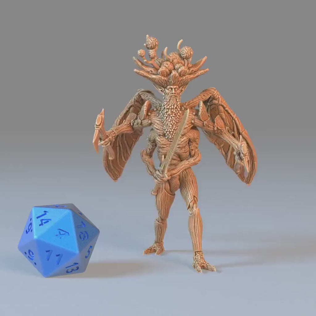 Ancient Spore Druid Set of 3 DND Miniatures | Eternal Fungi | 28mm & 32mm Resin DND miniature video